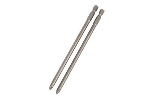 2 PCE 150mm Long PZ2 Battery Drill Driver Set Bits