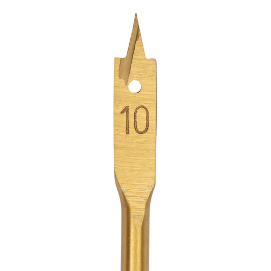 HSS Titanium Coated Flat Spade Wood Drill Bits Choose From 8mm to 32mm