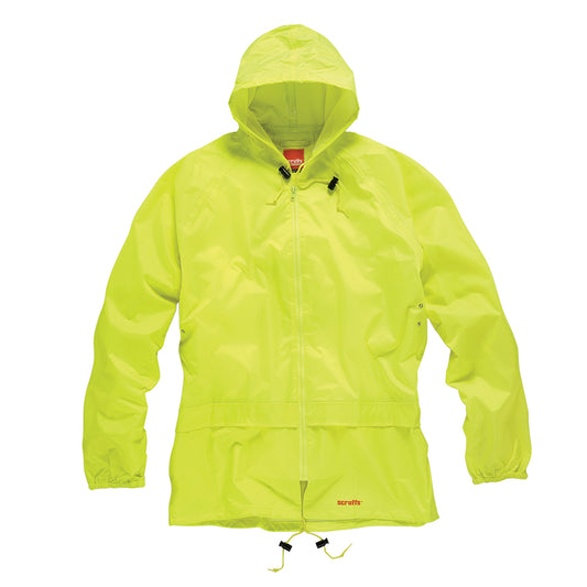 Scruffs Waterproof Rain Suit Hi-Vis Yellow. X-Large - T54556