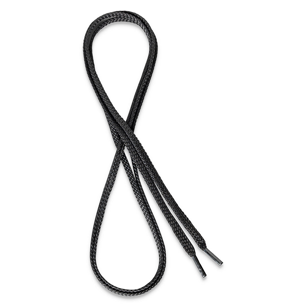 Scruffs Flat Boot Laces, 140cm Long. Black 1 Pair. - T54935