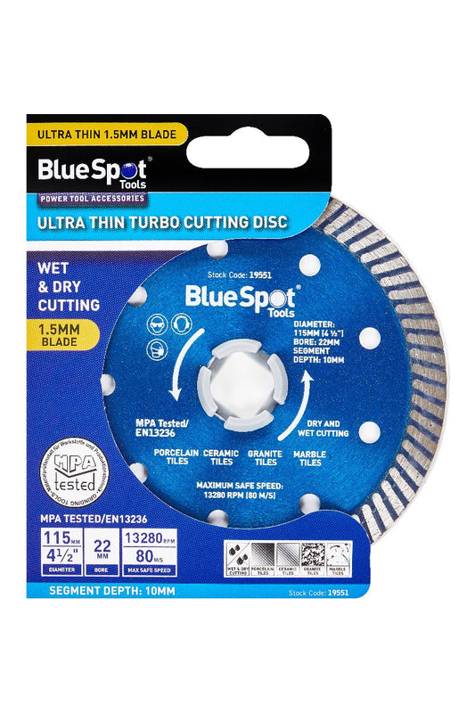 Super Thin Turbo Angle Grinder Disc. 115mm.
