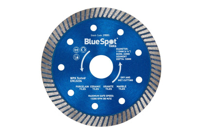 Super Thin Turbo Angle Grinder Disc. 115mm.