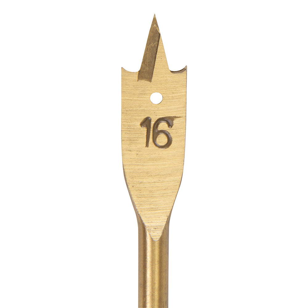 HSS Titanium Coated Flat Spade Wood Drill Bits Choose From 8mm to 32mm