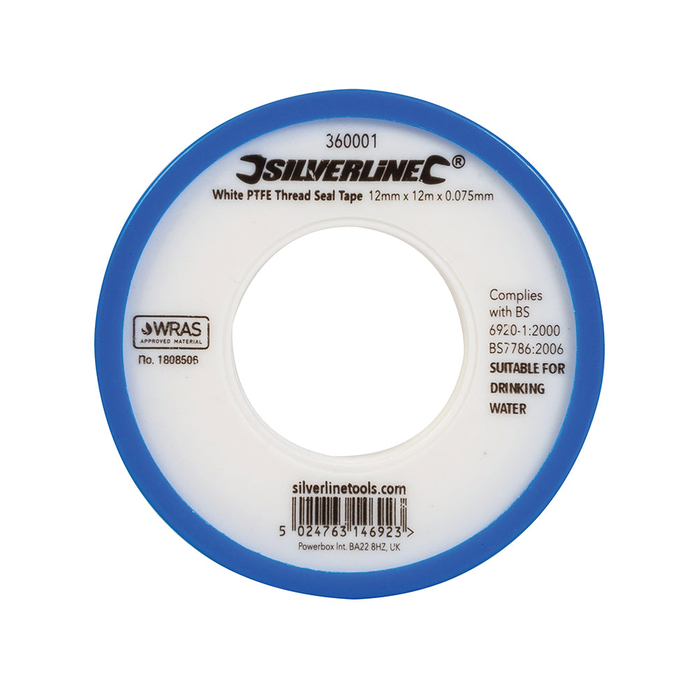 White PTFE Thread Seal Tape 10pk