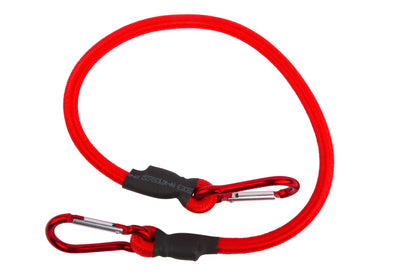 60cm Snap Clip Bungee Cord In Red.