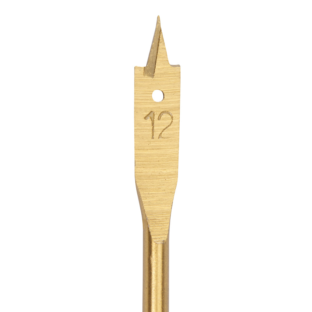 HSS Titanium Coated Flat Spade Wood Drill Bits Choose From 8mm to 32mm