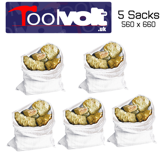 Heavy Duty Woven Builders Rubble Sacks Bags, 900 x 600mm or 560 x 660mm