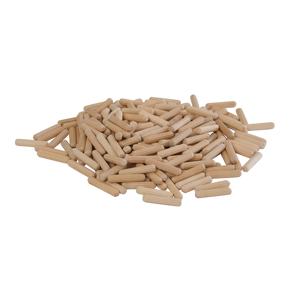 Fluted Birchwood Dowel Pins 200 Pack