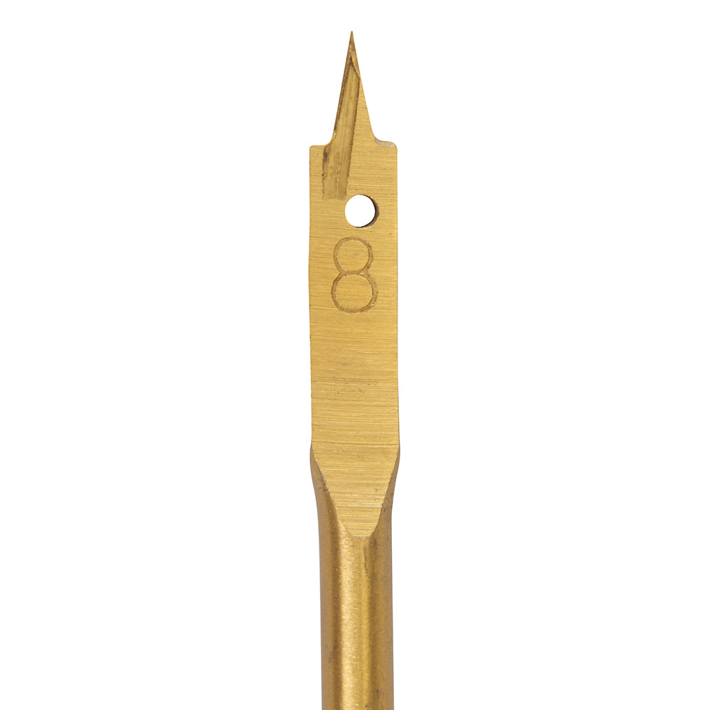 HSS Titanium Coated Flat Spade Wood Drill Bits Choose From 8mm to 32mm