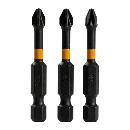 Pozi 50mm Battery Driver Impact Bits 3 pack PZ2 Triton - 740013
