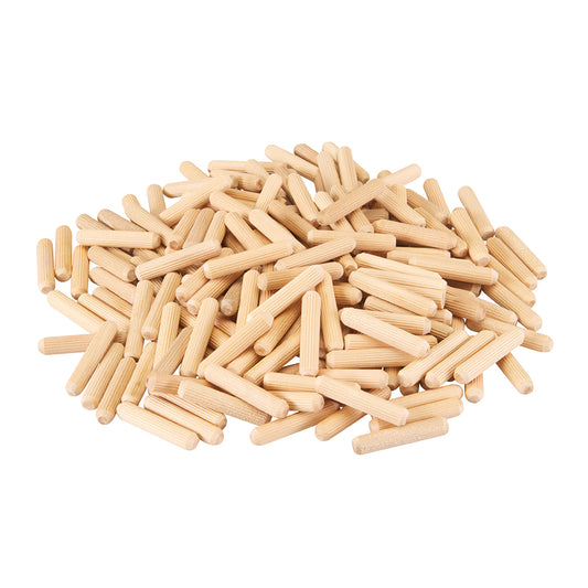Fluted Birchwood Dowel Pins 200 Pack