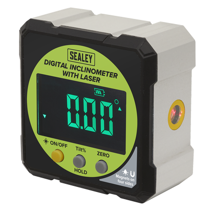 Sealey digital inclinometer with laser