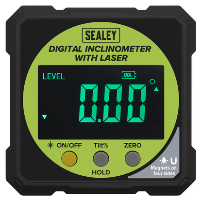 Sealey digital inclinometer with laser