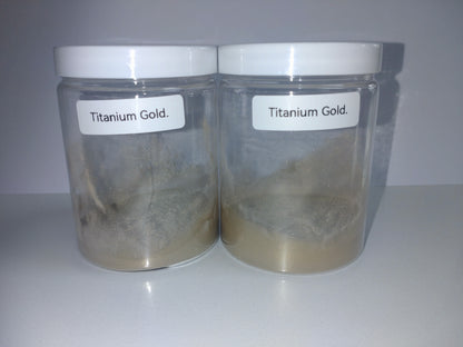 Polyester Powder Coat for laser engravers, Metallic Gold. 20 Grams