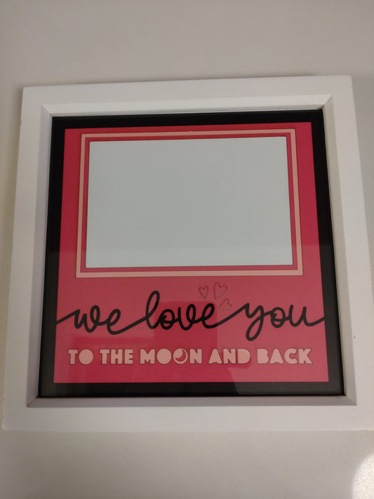 We Love You To The Moon Photo Frame. 20 x 20cm