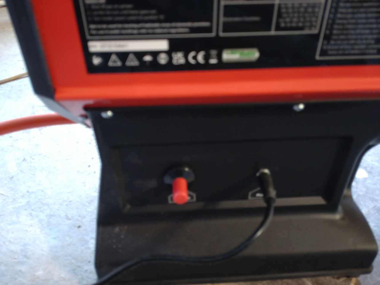 Space Heater Warmer Cordless Option Propane Heater 30,000-68,000Btu/hr (9-20kW) 230V in use.