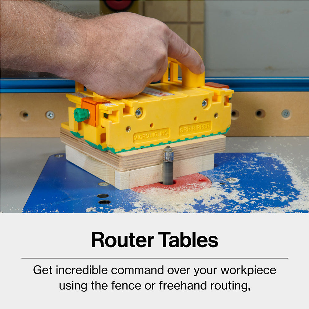 MJ GRR-RIPPER 3D Table Saw Pushblock+ Inc SafeRip Kit.
