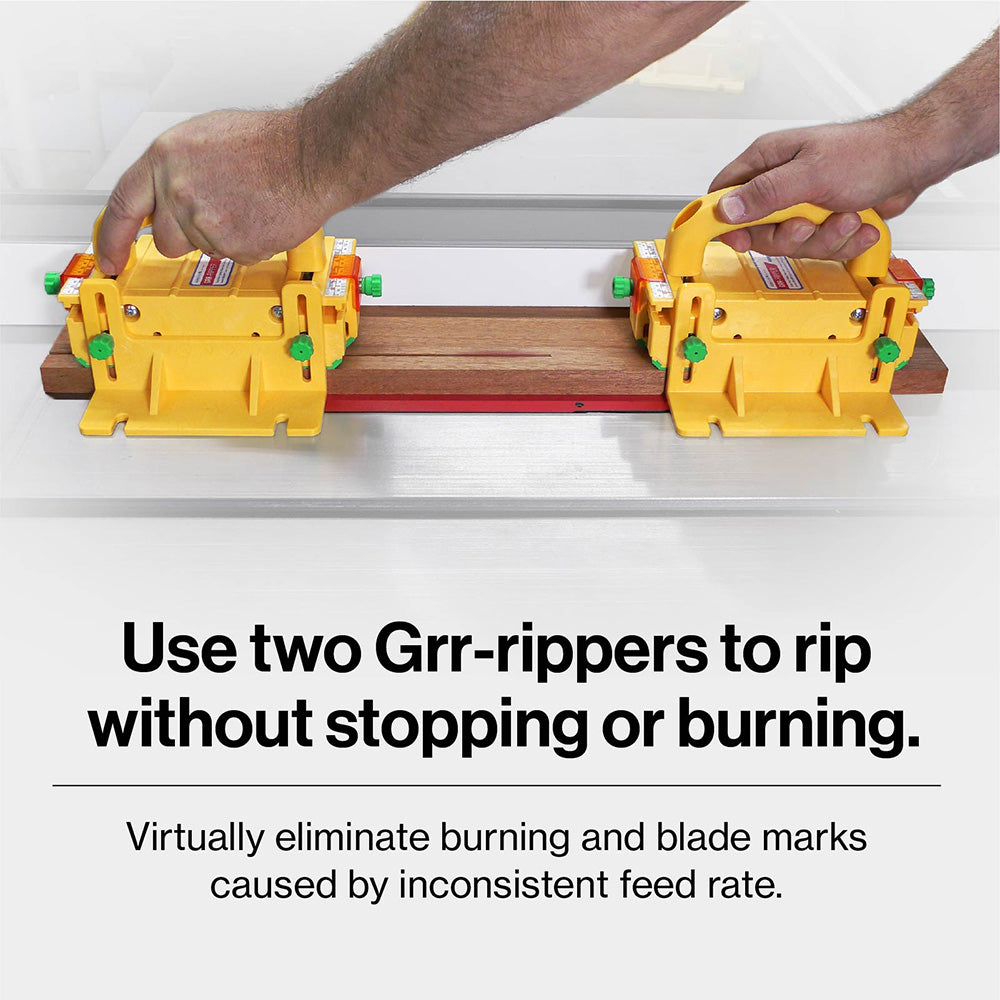 MJ GRR-RIPPER 3D Table Saw Pushblock+ Inc SafeRip Kit.