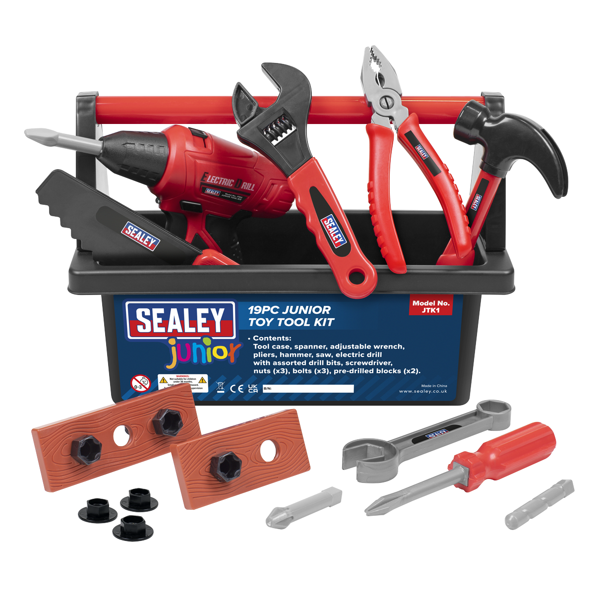 Sealey junior toy tool kit with various tools
