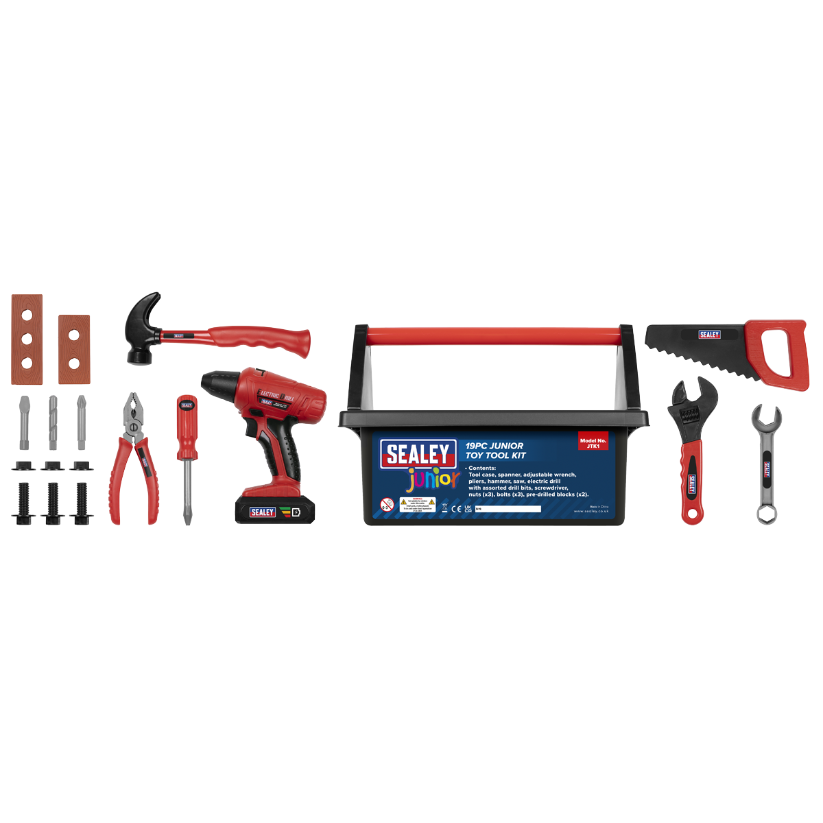 Sealey 18Vc Junior tool kit with various tools