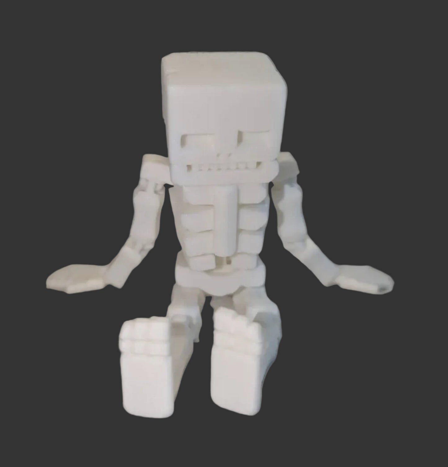 3D Printed Blocky Undead Archer - Fan-Made Collectible Figure