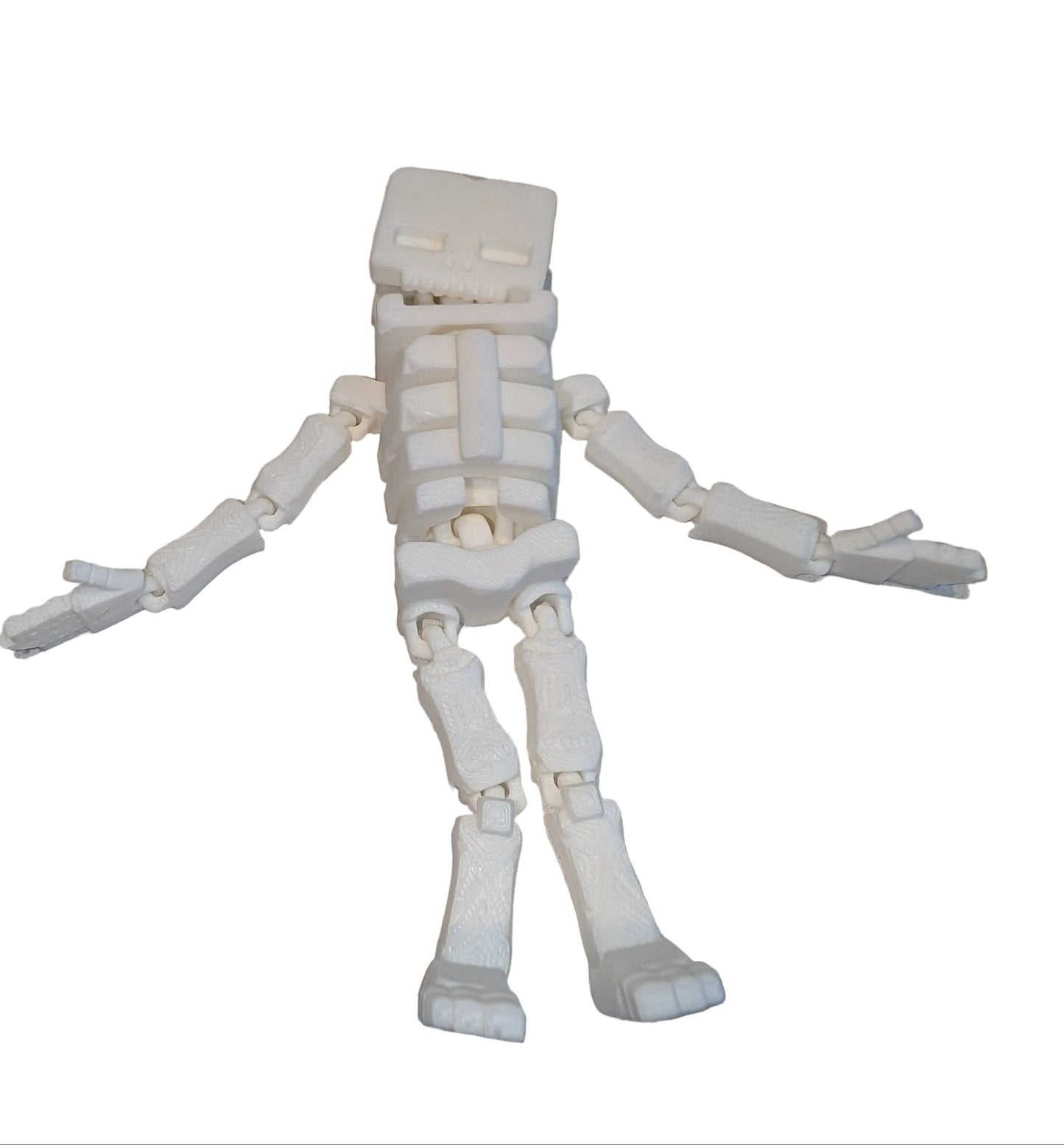 3D Printed Blocky Undead Archer - Fan-Made Collectible Figure
