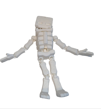 3D Printed Blocky Undead Archer - Fan-Made Collectible Figure