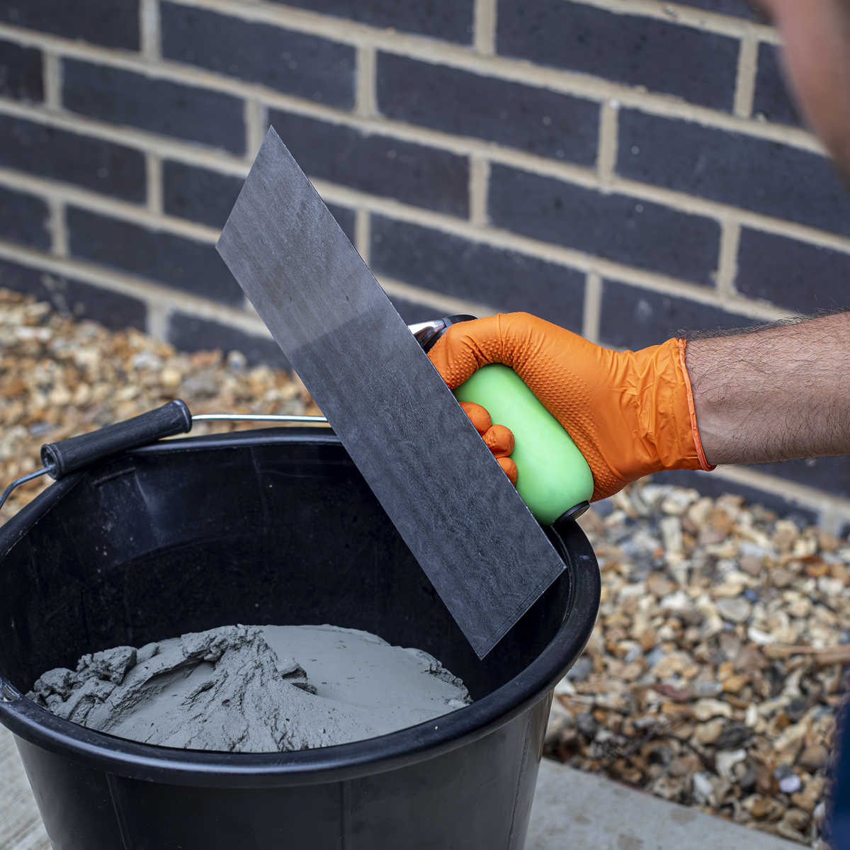 Siegen Soft Grip Bricklaying, &nbsp;Plastering &amp; Pointing Trowel Set 5 Piece. - S01300