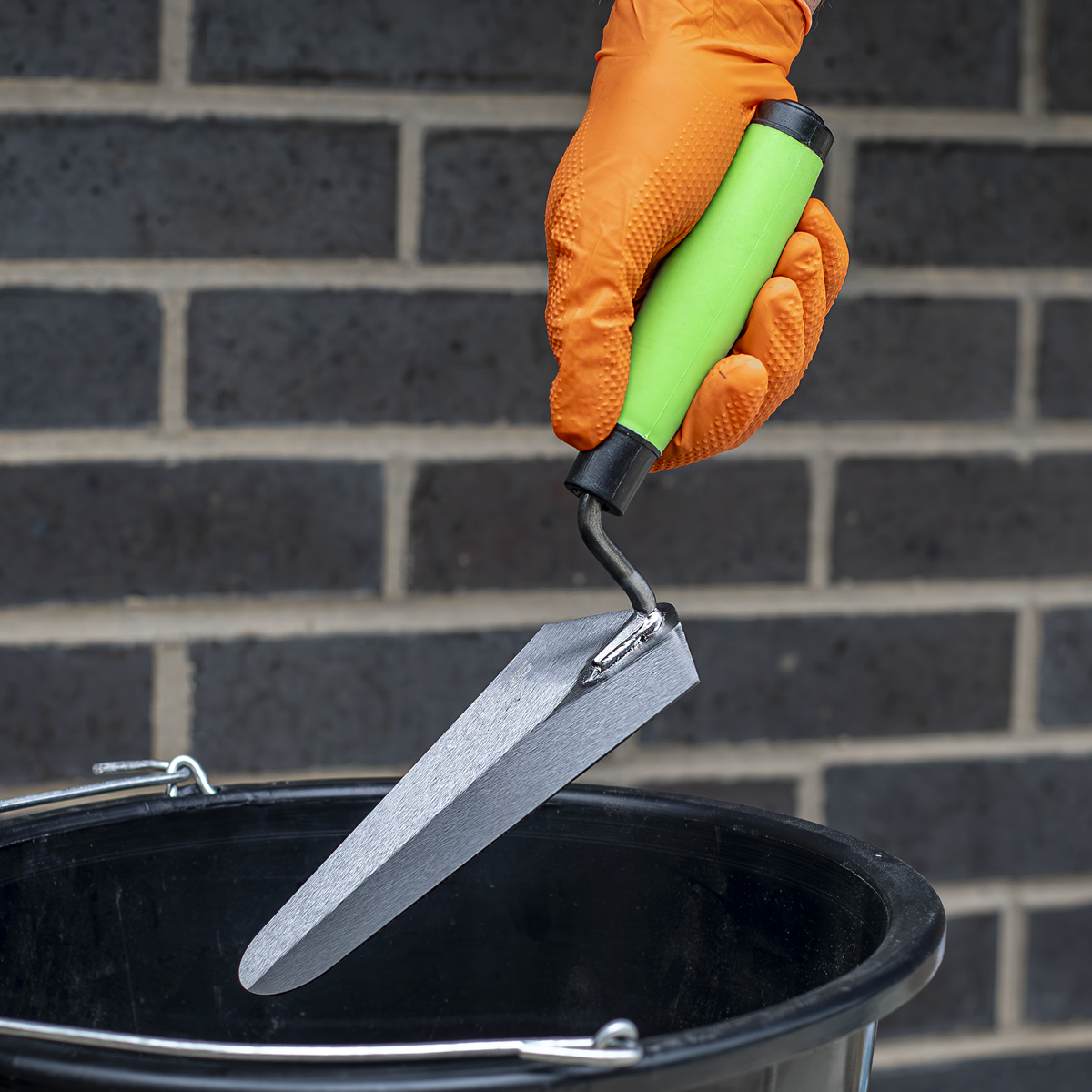 Siegen Soft Grip Bricklaying, &nbsp;Plastering &amp; Pointing Trowel Set 5 Piece. - S01300