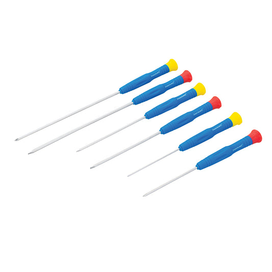 Extra-Long Precision Screwdriver Set for Mobile Phone &amp; Jewelry 6pce - SD62