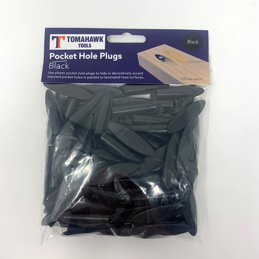 Pocket Hole Screw Plugs – Black Pack of 100